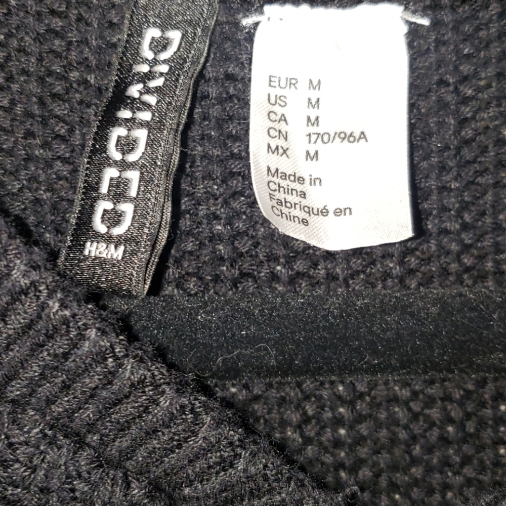Black zip cardigan with pockets - Picture 2 of 3